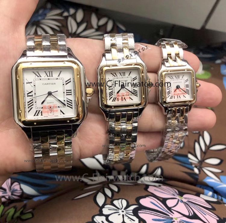 Best Fake Cartier Panthere de Couple Wristwatch Two Tone Best Fake Cartier Panthere de Couple Wristwatch Two Tone